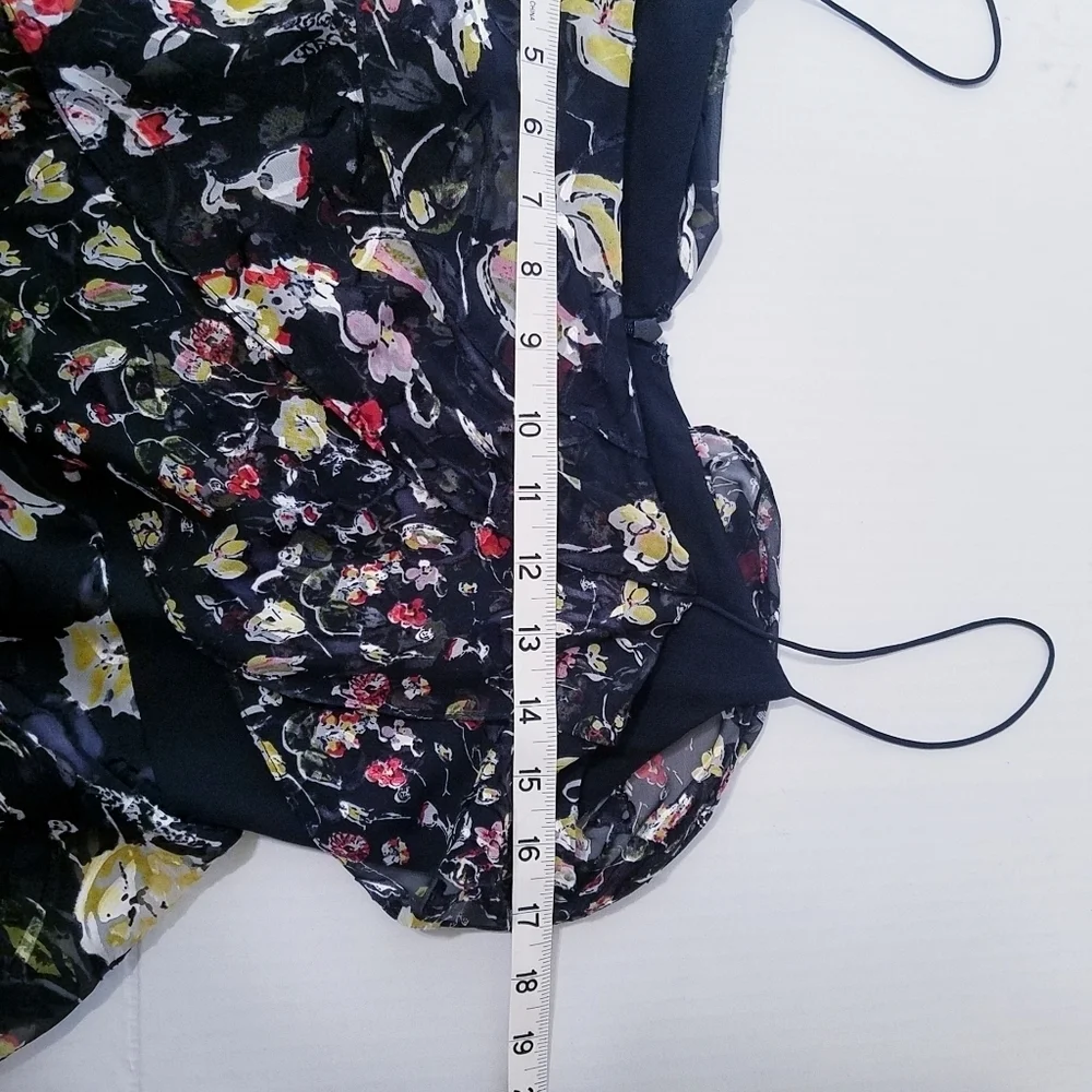 NEW Jason Wu Grey | Painted Floral Silk Chiffon dress 2‎